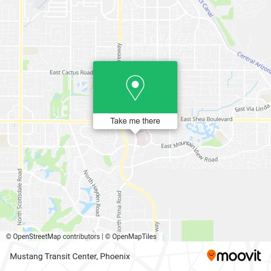 Mustang Transit Center map