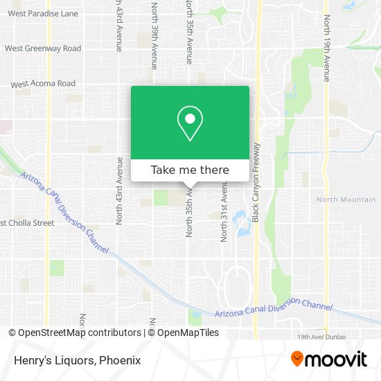 Henry's Liquors map