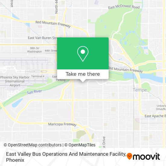 East Valley Bus Operations And Maintenance Facility map