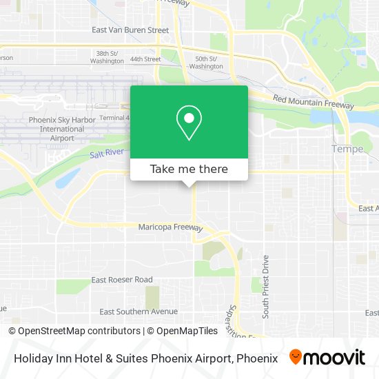 Mapa de Holiday Inn Hotel & Suites Phoenix Airport