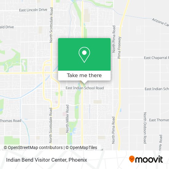 Indian Bend Visitor Center map