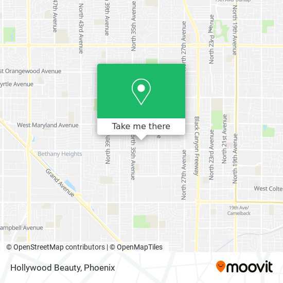 Mapa de Hollywood Beauty
