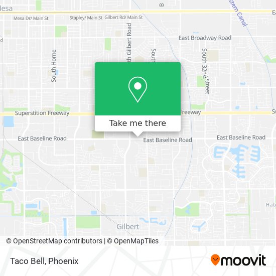 Taco Bell map