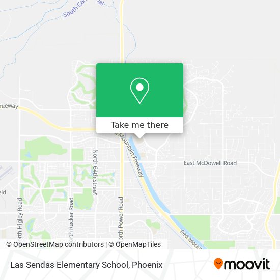 Mapa de Las Sendas Elementary School