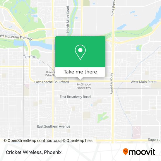 Cricket Wireless map