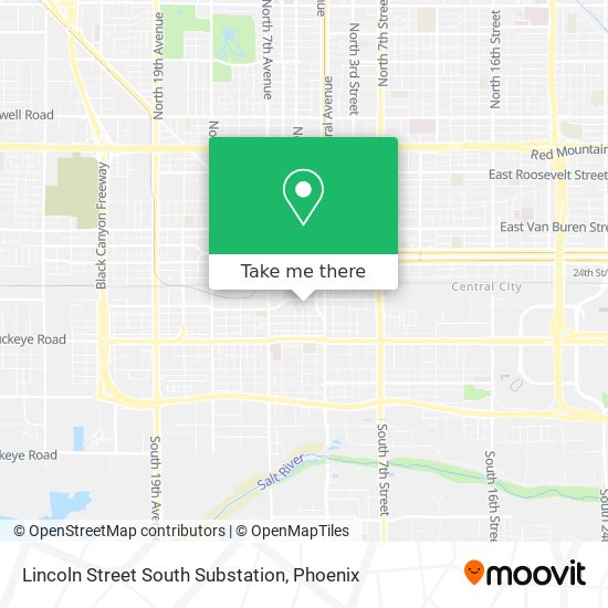 Lincoln Street South Substation map