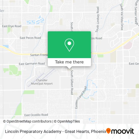 Lincoln Preparatory Academy - Great Hearts map