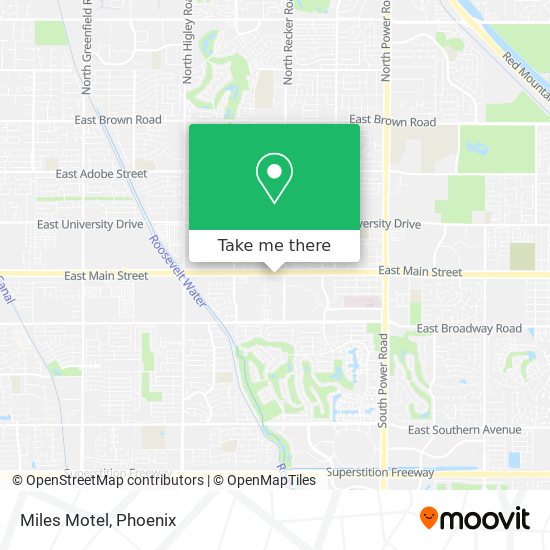 Miles Motel map