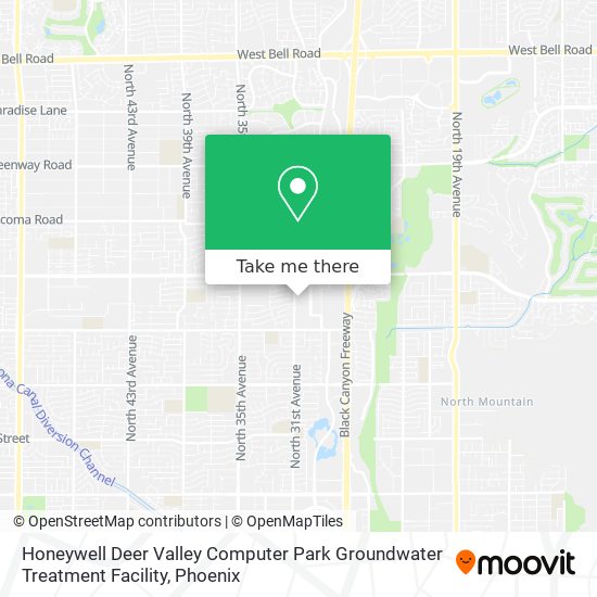 Mapa de Honeywell Deer Valley Computer Park Groundwater Treatment Facility