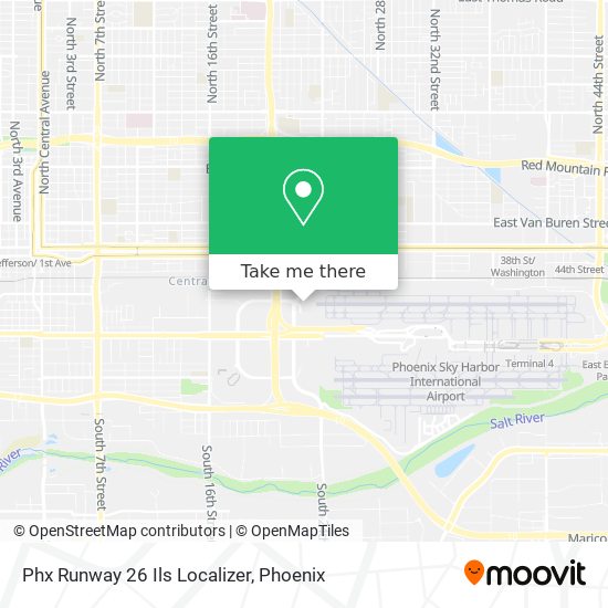 Mapa de Phx Runway 26 Ils Localizer