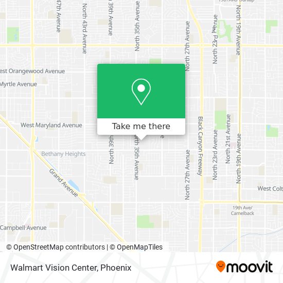 Walmart Vision Center map