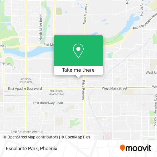Escalante Park map