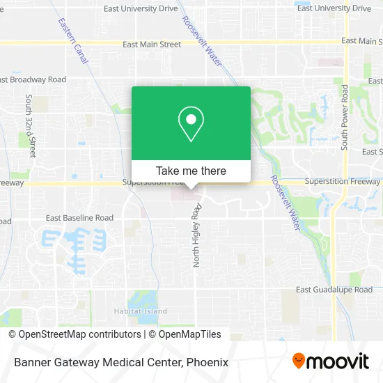 Banner Gateway Medical Center map