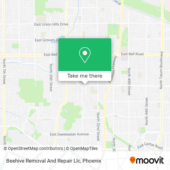Mapa de Beehive Removal And Repair Llc