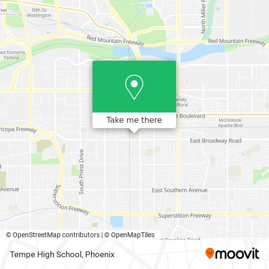 Mapa de Tempe High School