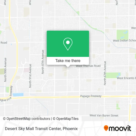 Desert Sky Mall Transit Center map