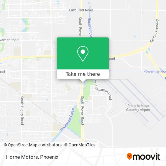 Horne Motors map