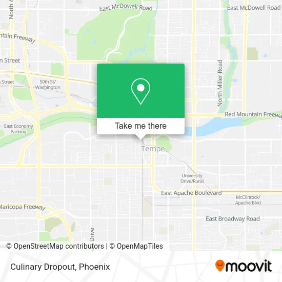 Culinary Dropout map