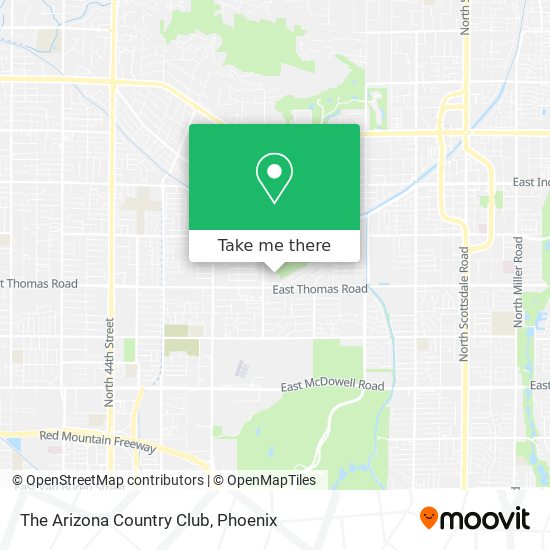 The Arizona Country Club map