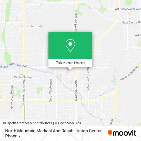 Mapa de North Mountain Medical And Rehabilitation Center