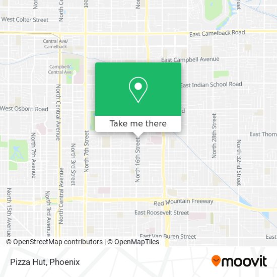 Pizza Hut map