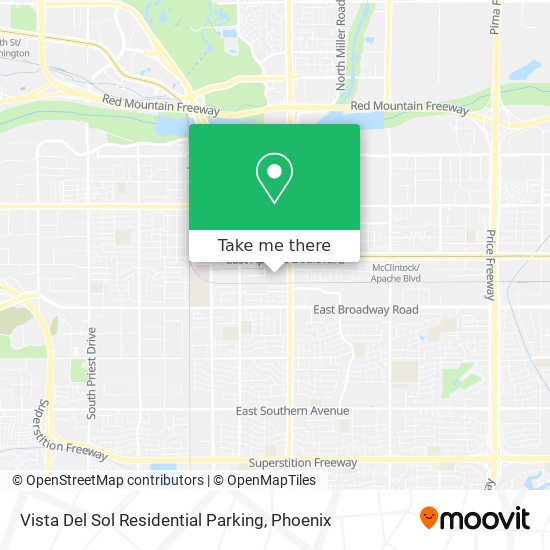 Vista Del Sol Residential Parking map