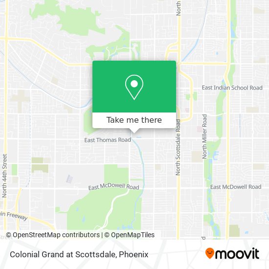 Colonial Grand at Scottsdale map