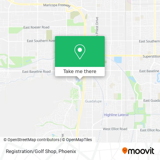 Registration/Golf Shop map