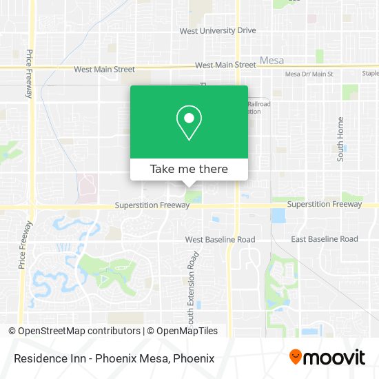 Mapa de Residence Inn - Phoenix Mesa