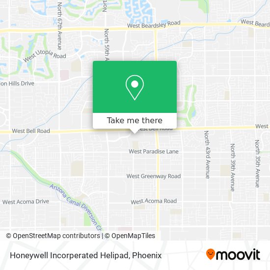 Honeywell Incorperated Helipad map