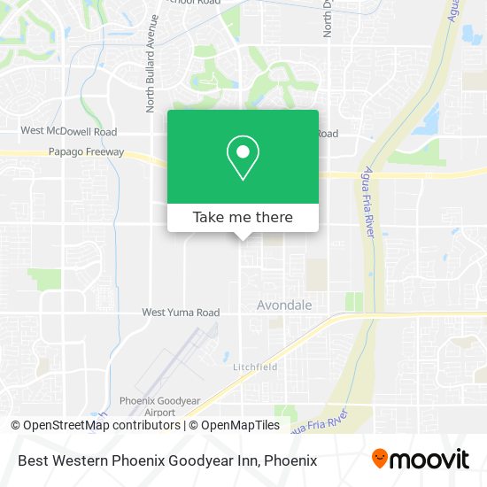 Best Western Phoenix Goodyear Inn map