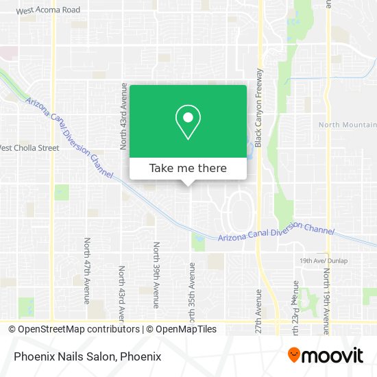 Mapa de Phoenix Nails Salon