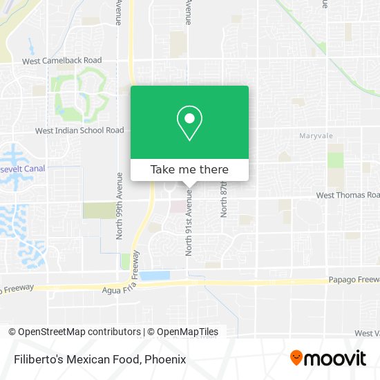 Filiberto's Mexican Food map