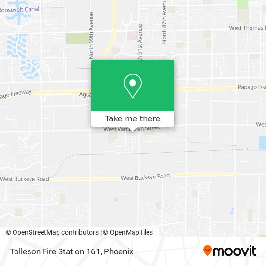 Tolleson Fire Station 161 map