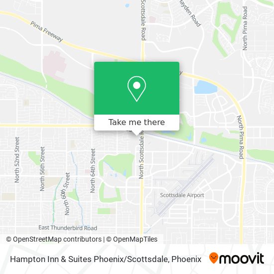 Hampton Inn & Suites Phoenix / Scottsdale map
