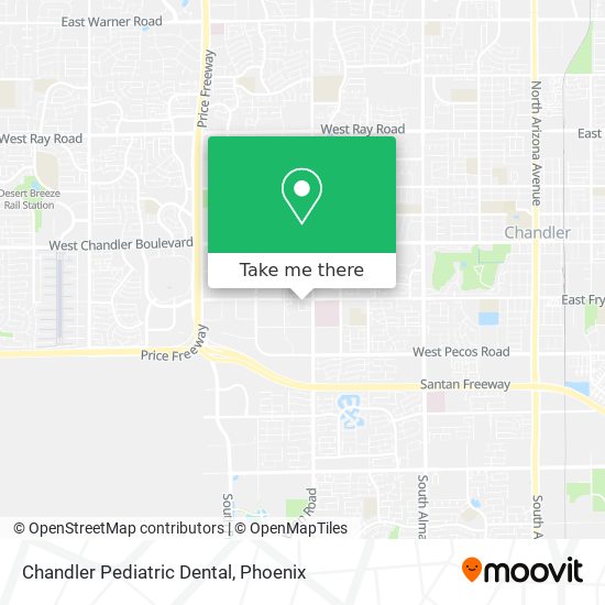 Chandler Pediatric Dental map