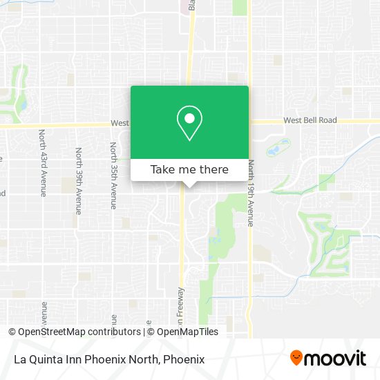 La Quinta Inn Phoenix North map