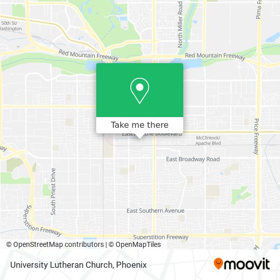 University Lutheran Church map