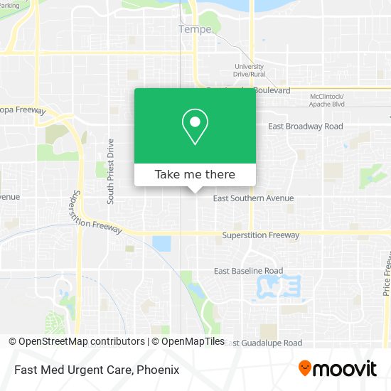 Mapa de Fast Med Urgent Care