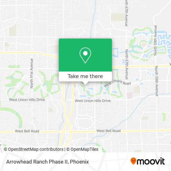 Mapa de Arrowhead Ranch Phase II