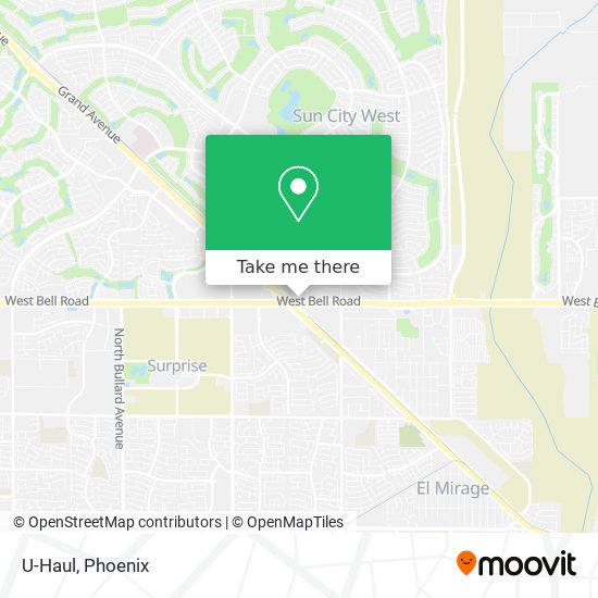 U-Haul map