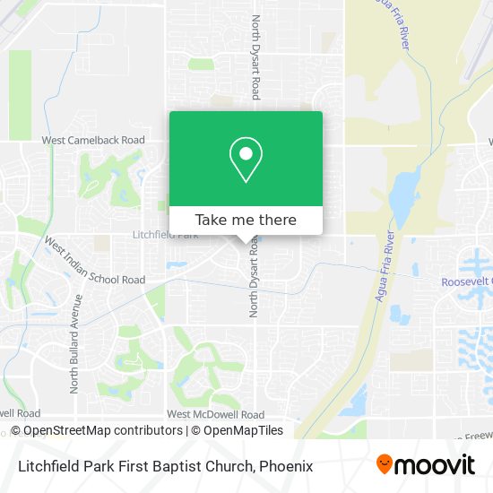 Litchfield Park First Baptist Church map