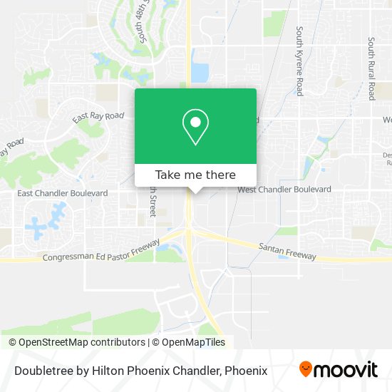 Mapa de Doubletree by Hilton Phoenix Chandler