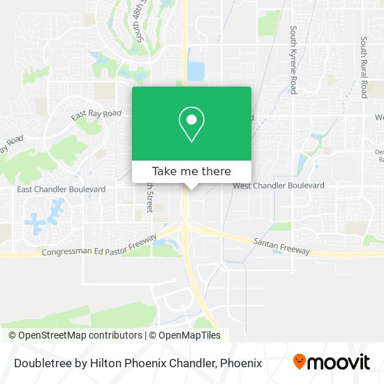 Doubletree by Hilton Phoenix Chandler map