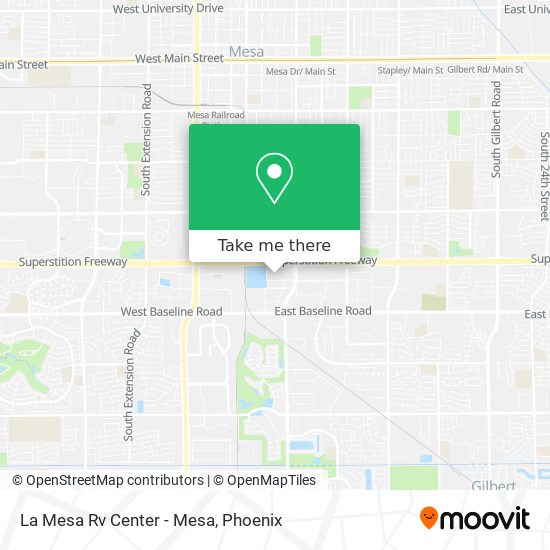 La Mesa Rv Center - Mesa map