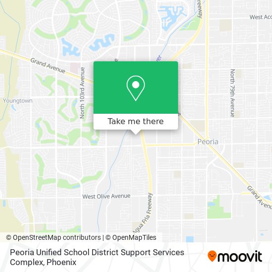 Peoria Unified School District Support Services Complex map