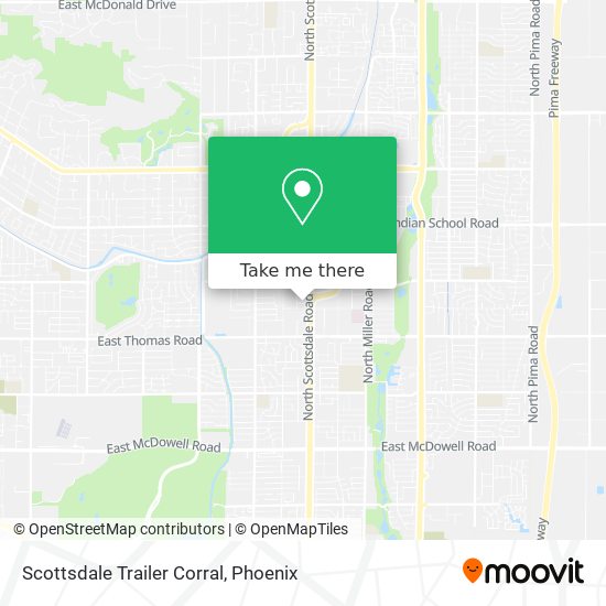 Scottsdale Trailer Corral map