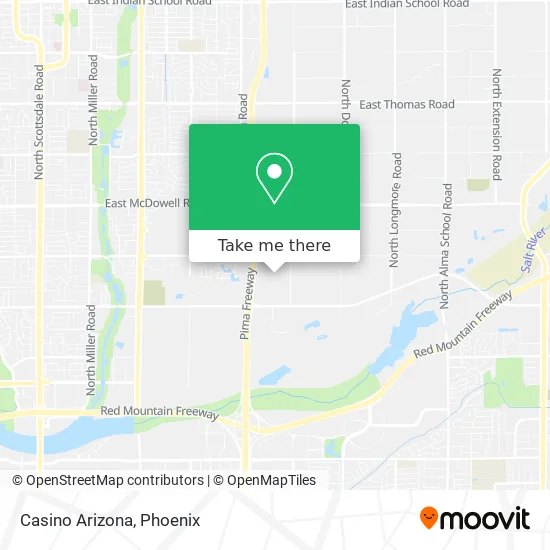 Casino Arizona map