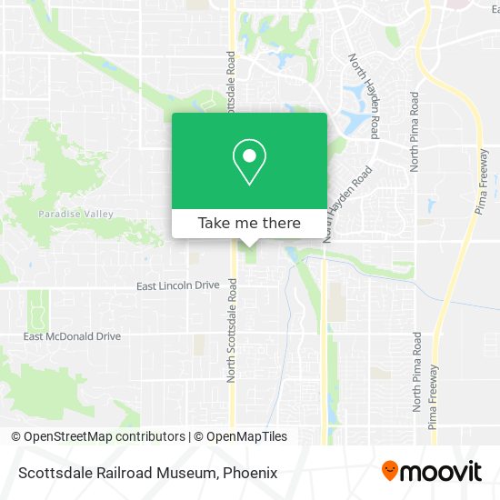 Mapa de Scottsdale Railroad Museum