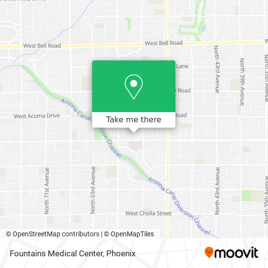 Mapa de Fountains Medical Center